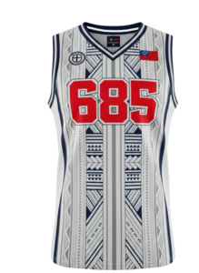 MKS Boys Basketball Jersey 1 Regal White
