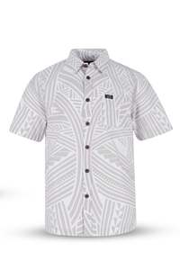 Eveni Pacific Men's Classic Elei Shirt - Adam White