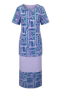 Ladies Puletasi: Lisi Puletasi Set Mautu - Violet Gradient