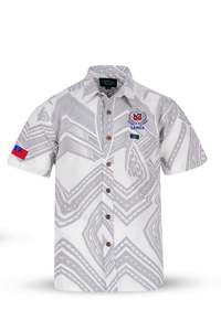 Official Toa Samoa Classic Elei Shirt - Brave Steel Grey