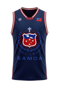 Toa Samoa Men's Basketball Jersey 2 - Navy Blue