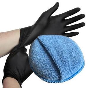 Coating Applicator Tools: Applicator Pad with Hand Gusset (1 pc) with 1 pair Nitrile Gloves. For applying Everbrite Coating to narrow panels & railings
