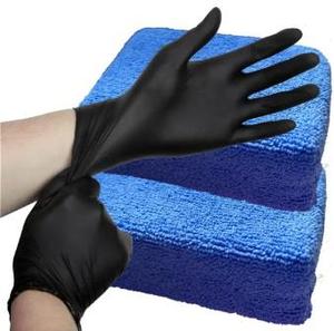 Coating Applicator Tools: Applicator Pads Extra Large (2 pcs) with 1 pair Nitrile Gloves. For applying Everbrite Coating to wide/deep paneled Garage Doors