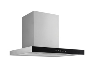 rangehoods: 60CM BLACK GLASS CANOPY RANGEHOOD: RBES61TB