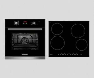 9 FUNCTION OVEN + 4 ZONE CERAMIC COOKTOP COMBO: OECC69TP