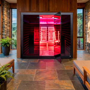 Wood Everestsauans: Longevity Pro Red light + Infrared Sauna 4 person