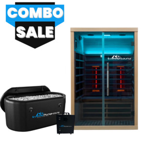 Combo Deals: Sienna Sauna + Black Ice Bath
