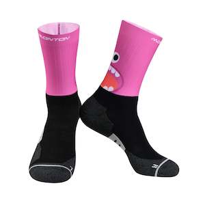 Socks: Funny Monster Pink Aero Socks