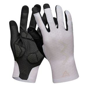 Accessories: Cycling Gloves 24-Wind White Full Finger