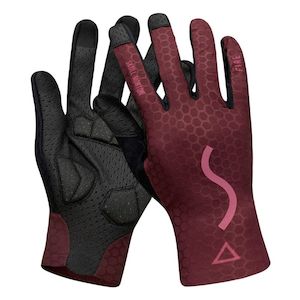 Accessories: Cycling Gloves 24-Fire Red Full Finger