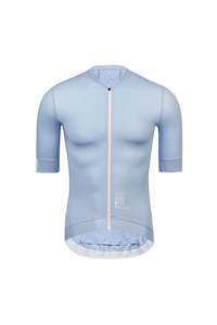 Mens Short Sleeve Tops: Urban Traveler Max Mens Light Blue Short Sleeve Jersey
