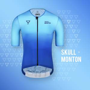 Water Blue Mens Short Sleeve Top