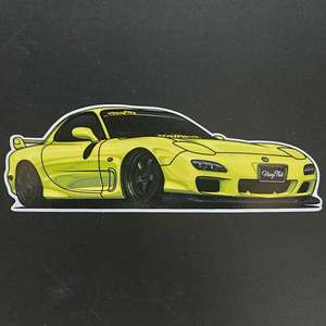 Stickers Merch: Vinny Fab Mazda RX-7 Sticker
