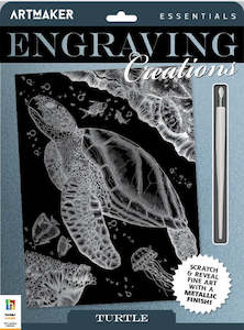 Art Crafts: Hinkler Art Maker Essentials Engraving Art Sea Life