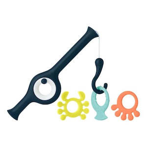 Bath Toys: Boon Cast Fishing Rod - Navy