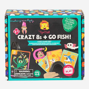 Games: Tiger Tribe Crazy 8s + Go Fish! - Card Game Set