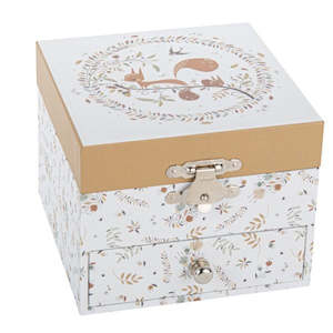 Music Box: Trousselier Music Box-  Squirrel in Meadow