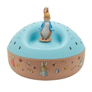 Music Box: Trousselier Night Light- Star Projector with Music- Peter Rabbit