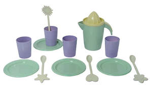 Pretend Play: Plasto Dinner set for 4 with Jug and Mixers 14 pcs