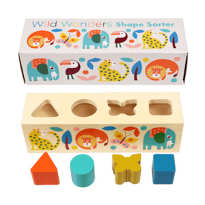 Rex London Wild Wonders Wooden Shape Sorter