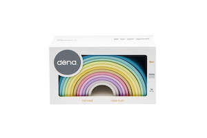 Stacking Sorting: Dena Toys RAINBOW 12pc Pastel