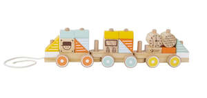 Classic World Pull Train Pastel