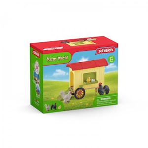 Figurines: Schleich Mobile Chicken coop 42572