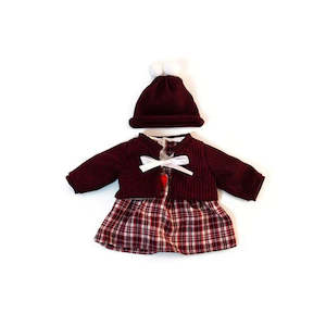 Miniland Clothing - Winter/Cold Weather Dress Set for 38cm Doll