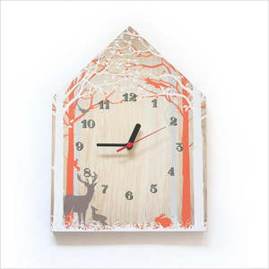 At Home: xCrystal Ashley Clock Ply House - Forest