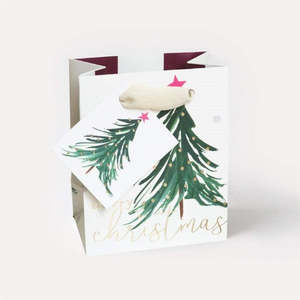 Caroline Gardner - Tree - Christmas Small Gift Bag