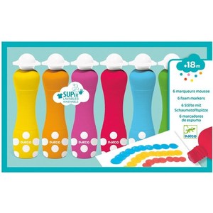 Djeco 6 Foam Markers