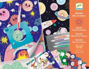 Djeco Spirals - 10 themes block