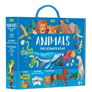 Sassi Junior Sassi The Ultimate Atlas and Puzzle Set - Animals 3D Construction