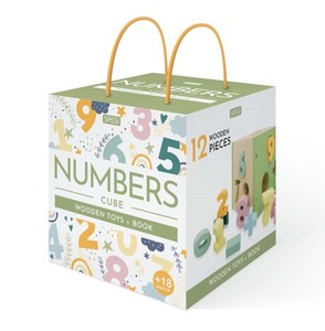 Stacking Sorting: Sassi Junior Wooden Sorting Box and Book - Numbers
