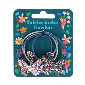 Rex London Glitter butterfly hair bands (set of 4) - Fairies in the Garden