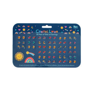 Rex London Stick On Earrings (30 Pairs) - Cosmic Love