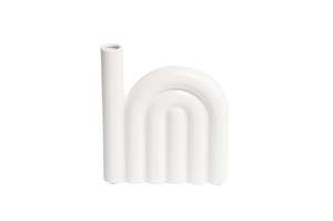 Ned Collections: Harold Ceramic Vase - White