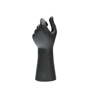 Le Forge: Ceramic Hand Vase - Black