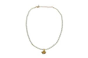Gold Plated Ginkgo Leaf Necklace