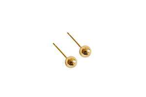 Sale: 925 Sterling Silver Minimalist Ball Stud Earrings (Earring Backs/Ear Nuts Excluded)