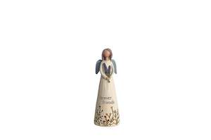 Home Accessories: Hand Painted "Forever Friends" Angel Figurine