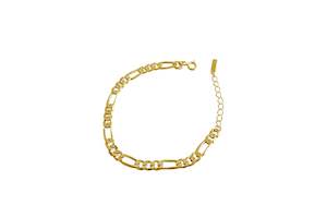 Bracelet: 18K Gold Plated 925 Sterling Silver Chain Bracelet