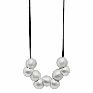 Dansk Burst Silver Colour Ion Plt Necklace 40cm