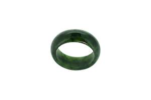 Pounamu: NZ Greenstone Jade Ring 8mm