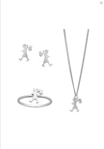 Karen Walker Jewellery: Karen Walker STG SILVER Mini Runaway Girl Gift Set