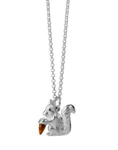 Karen Walker Jewellery: Karen Walker Stg Squirrel Necklace with chain 45cm