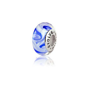Evolve Charms Murano Glass Pacific Ocean GK70