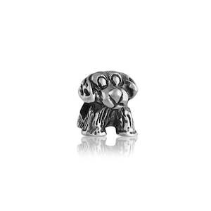 Evolve Charms Silver: Evolve Charms Silver NZ Sheep Dog Puppy LK050