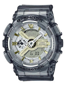 G-SHOCK DUO SKELETON MET DIAL, ALARM, 200M CHARCOAL BAND