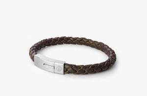 Evolve Bracelets Bangles: Evolve Bracelets & Bangles Brown Latitude Bracelet - Steel